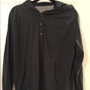 Banana Republic L hooded long sleeve tee